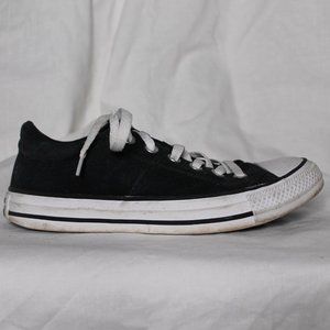 Black Women's Converse with Plush Heel for Comfort